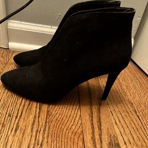 Black heeled booties